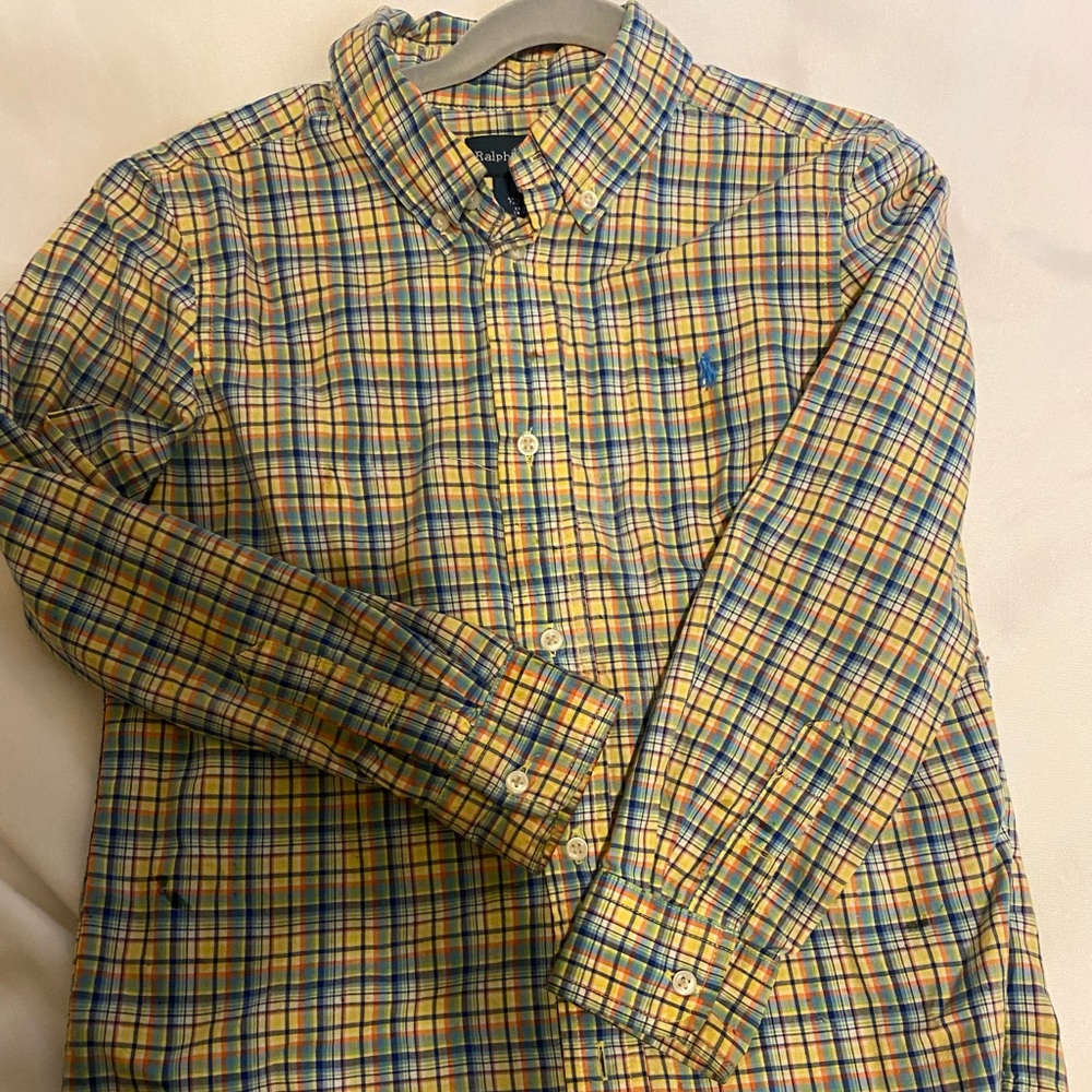 Ralph Lauren Button Down Boys Shirt Size 7